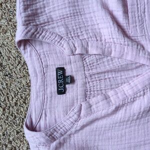 J Crew Gauze Popover - lilac